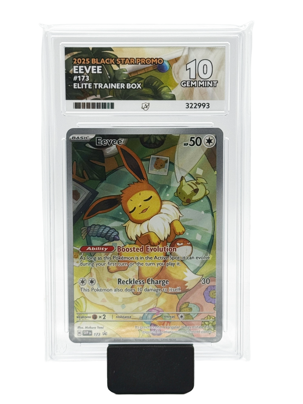 Eevee #173 - 2025 Black Star Promo - Gem Mint 10 (Ace Label)
