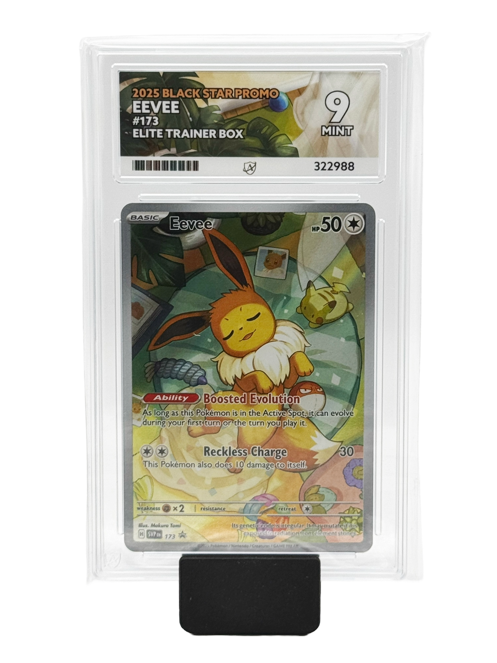 Eevee #173 - 2025 Black Star Promo - Mint 9 (Ace Label)