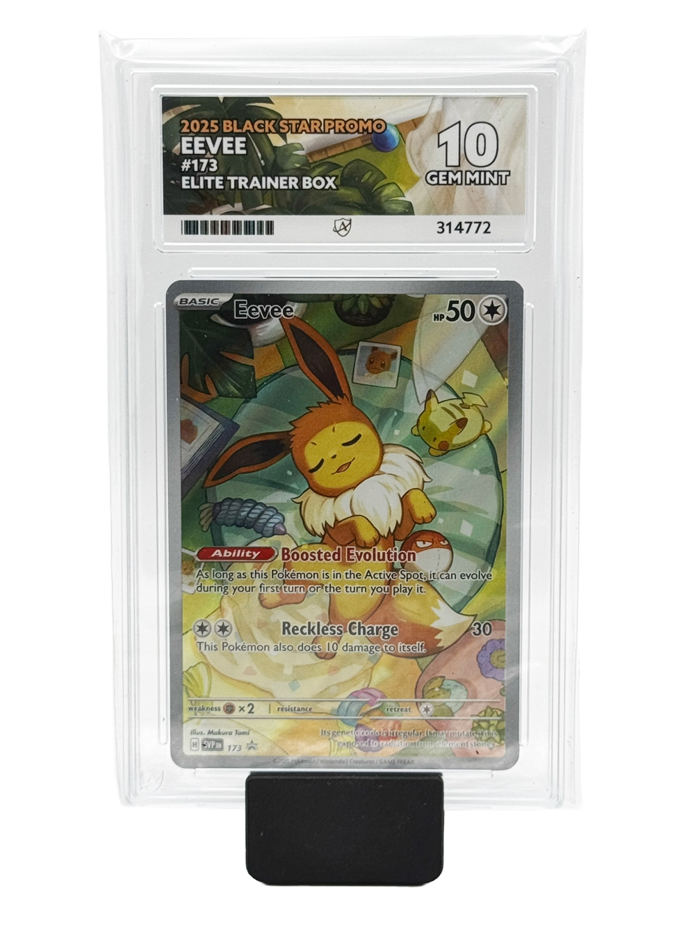 Eevee #173 - 2025 Black Star Promo - Gem Mint 10 (Ace Label)