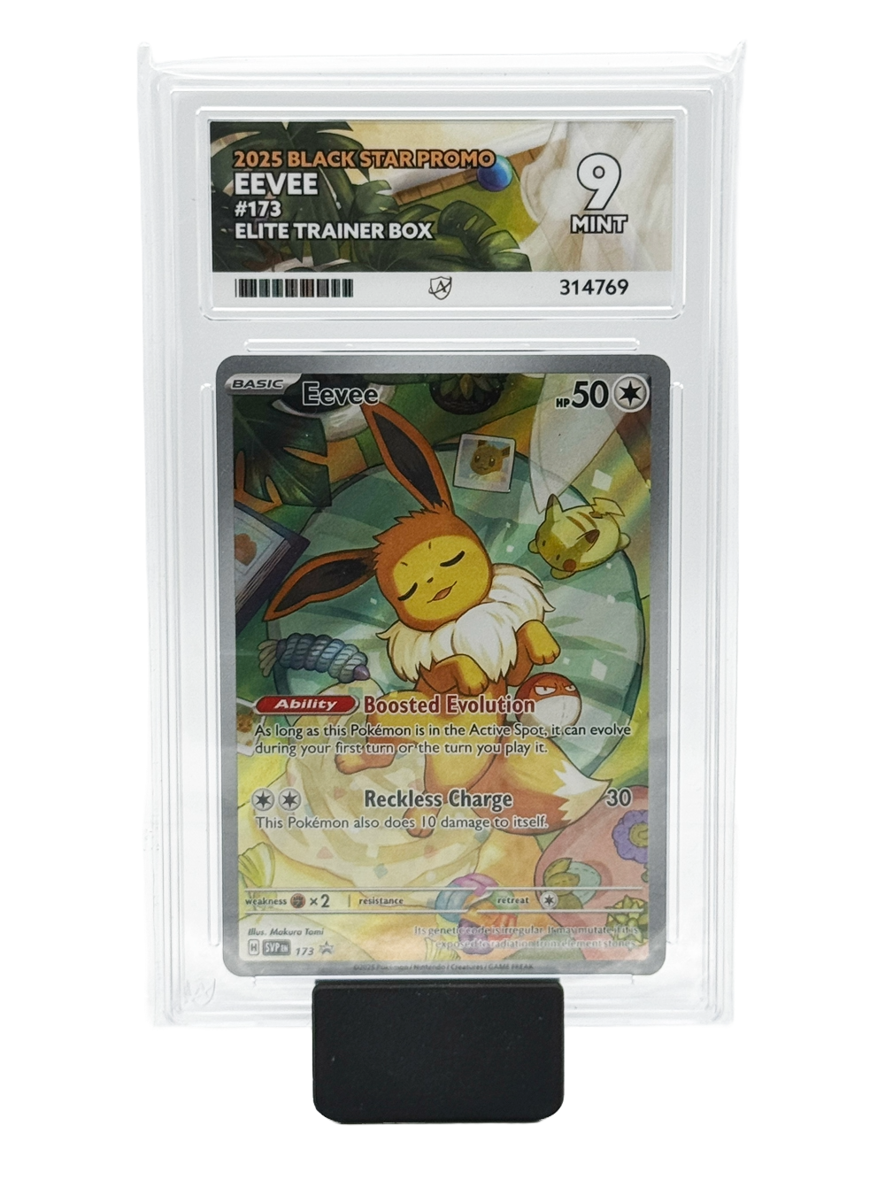 Eevee #173 - 2025 Black Star Promo - Mint 9 (Ace Label)