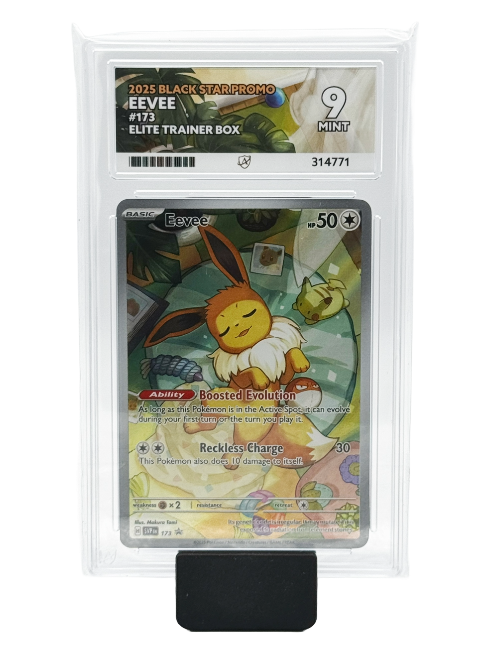 Eevee #173 - 2025 Black Star Promo - Mint 9 (Ace Label)