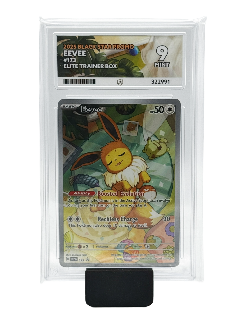 Eevee #173 - 2025 Black Star Promo - Mint 9 (Ace Label)