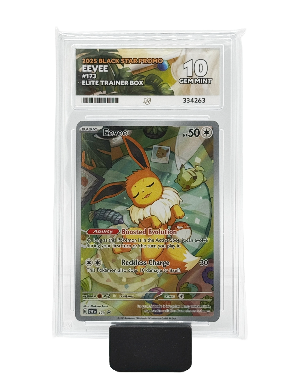Eevee #173 - 2025 Black Star Promo - Gem Mint 10 (Ace Label)
