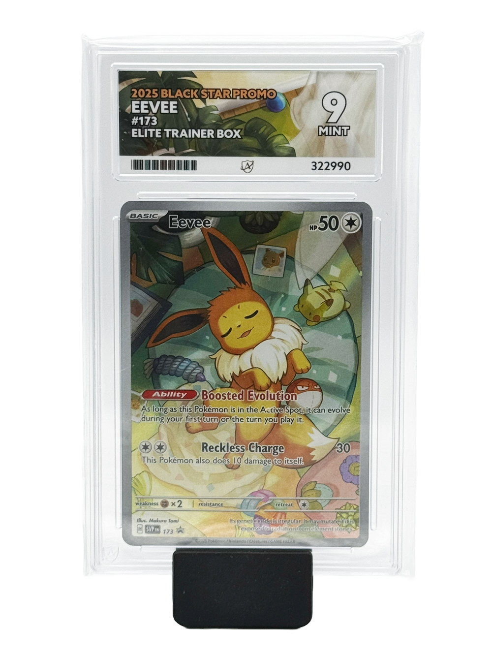 Eevee #173 - 2025 Black Star Promo - Mint 9 (Ace Label)