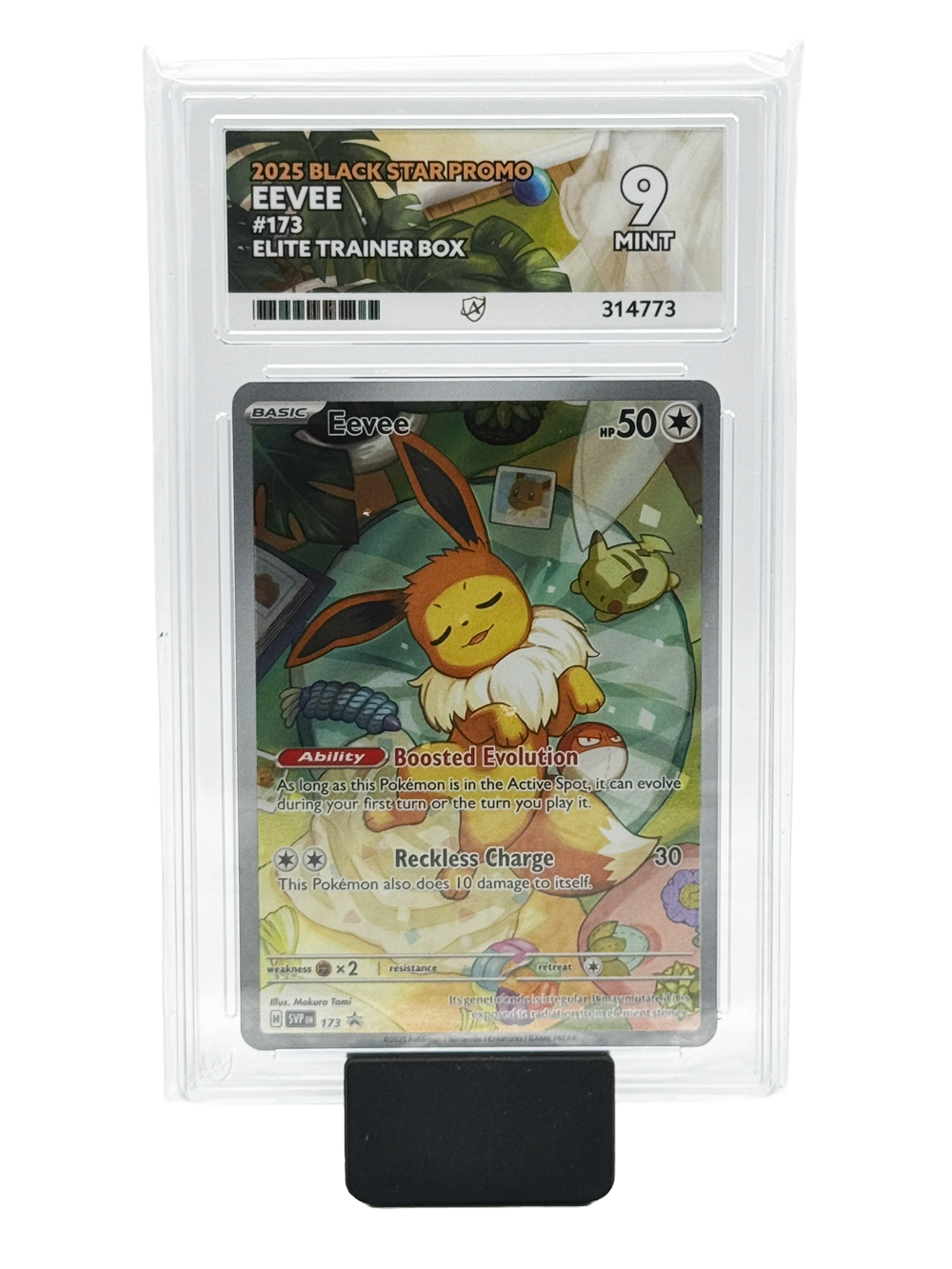 Eevee #173 - 2025 Black Star Promo - Mint 9 (Ace Label)
