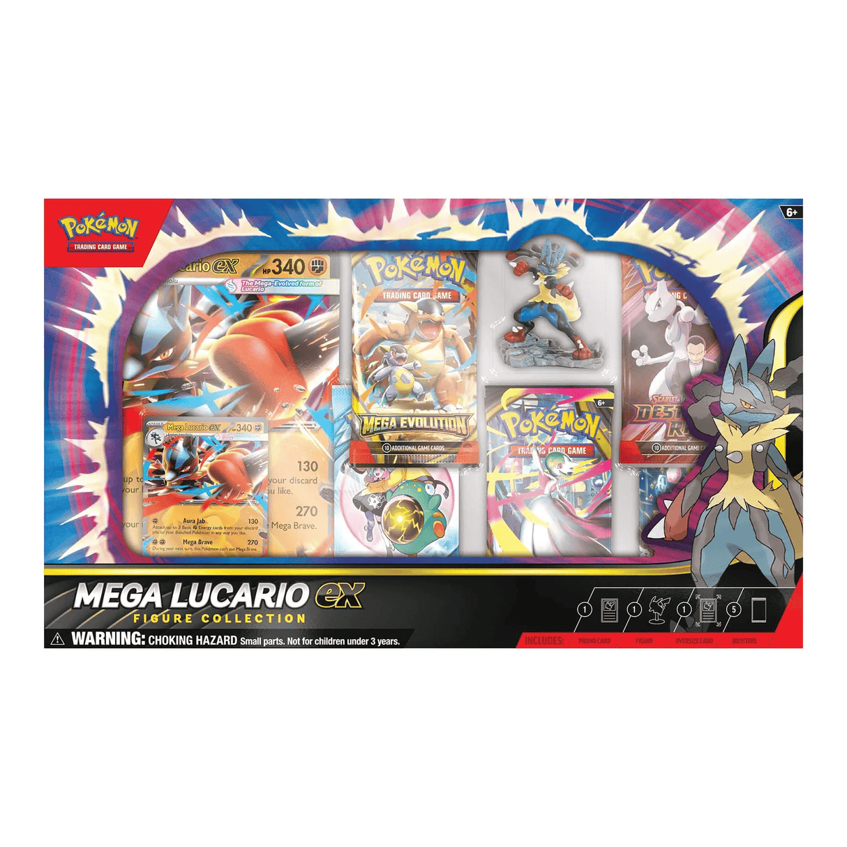 Pokemon: Mega Evolutions - Mega Lucario ex - Figure Collection
