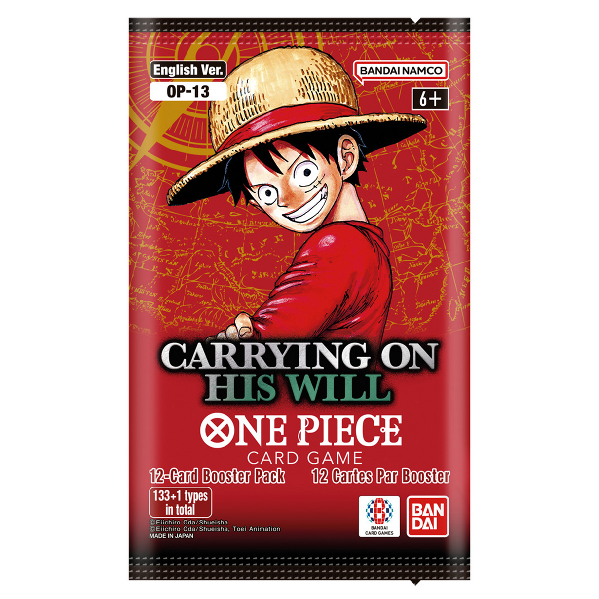 One Piece: OP13 (English) - Carrying On His Will - 1 x Booster Pack