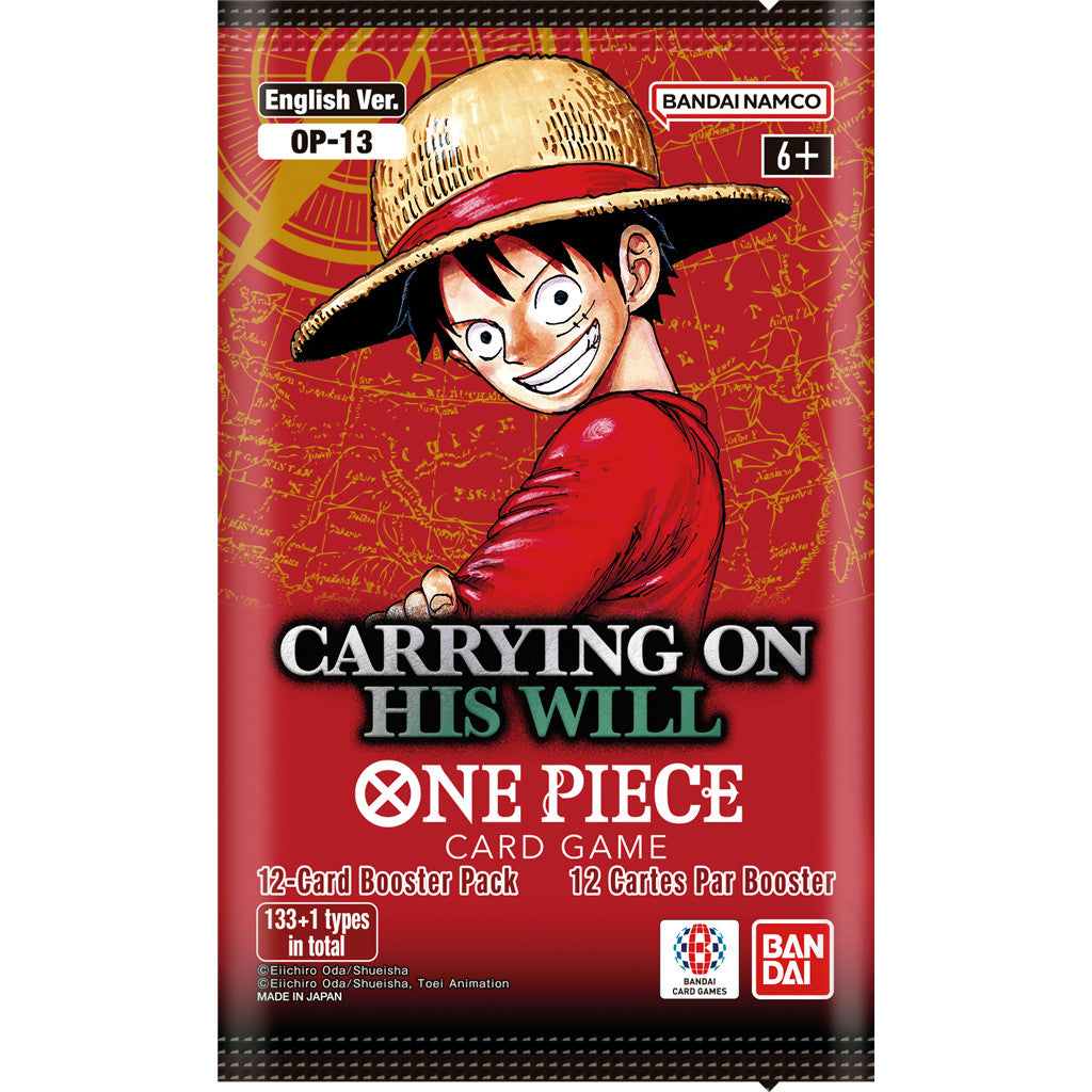One Piece: OP13 (English) - Carrying On His Will - 1 x Booster Pack