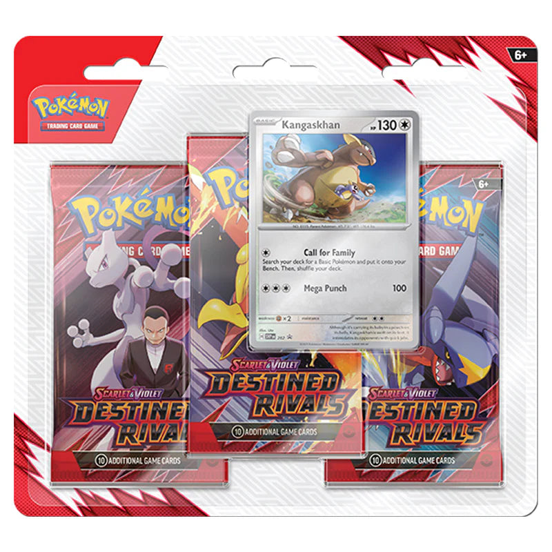 Pokemon: Scarlet & Violet - Destined Rivals - 3 Pack Blister - Kangaskhan