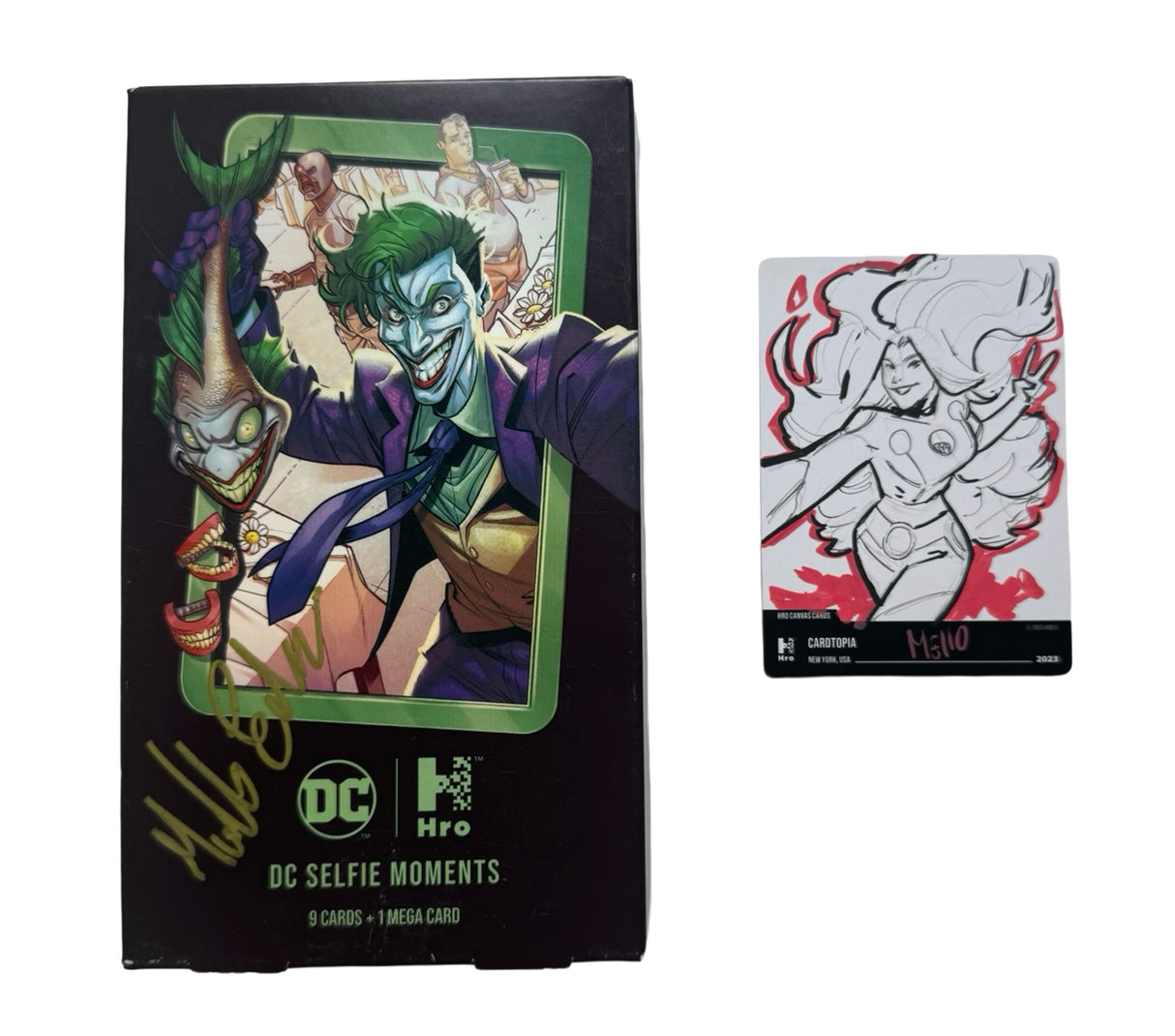SOLD: Starfire (Selfie Events) - HRO Sketch Card & HRO Selfie Events Box- Signed by Eduardo Mello