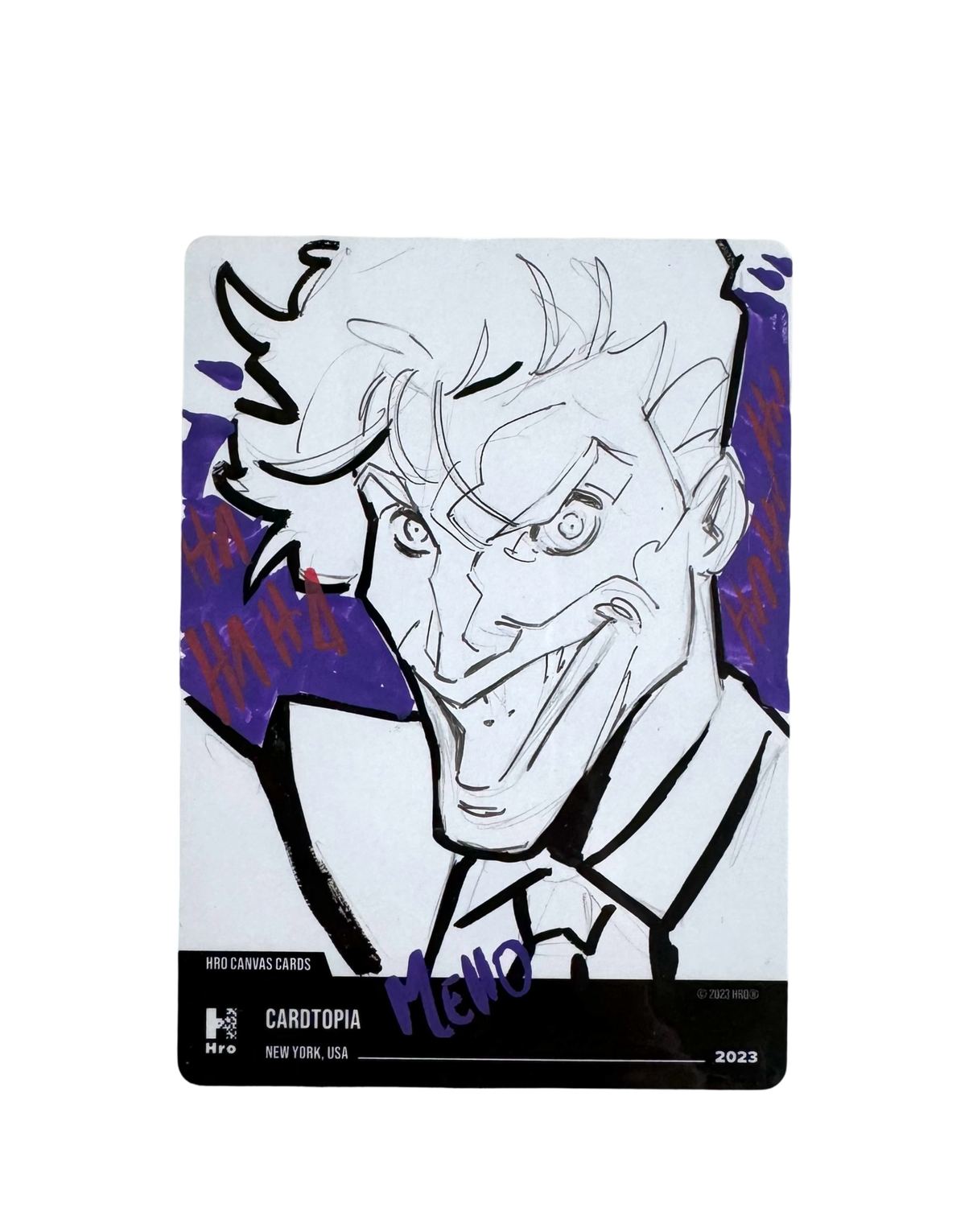 SOLD: The Joker (Selfie Events) - HRO Sketch Card & HRO Selfie Events Box- Signed by Eduardo Mello