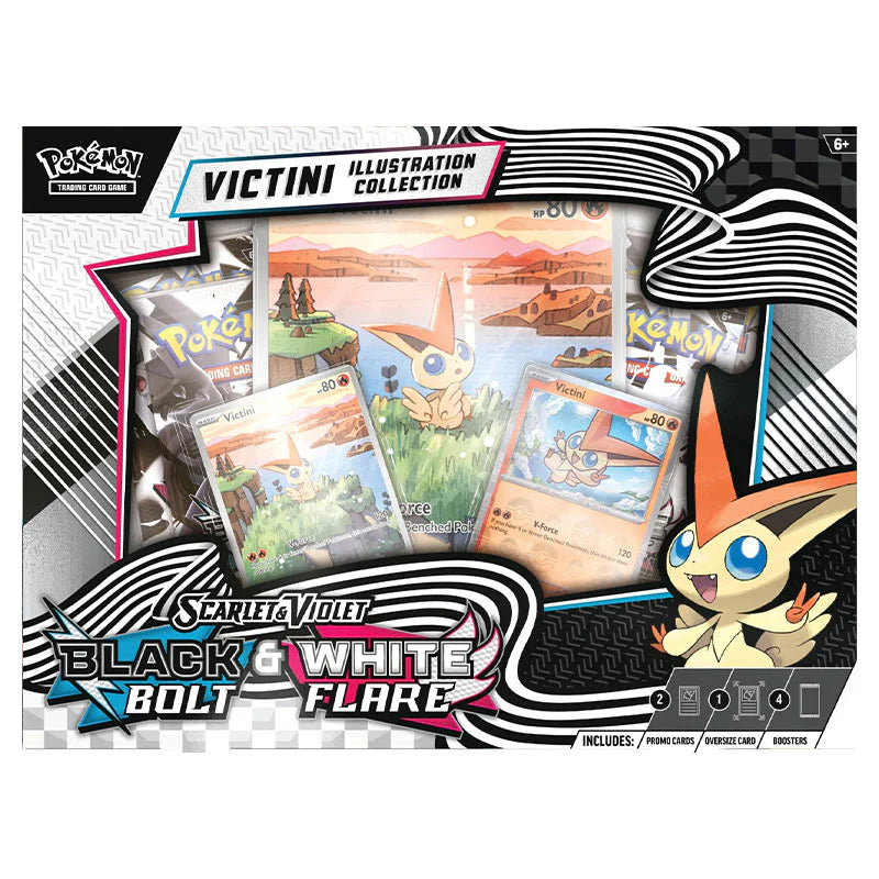 Pokemon: Scarlet & Violet - Black Bolt & White Flare - Victini Illustration Collection