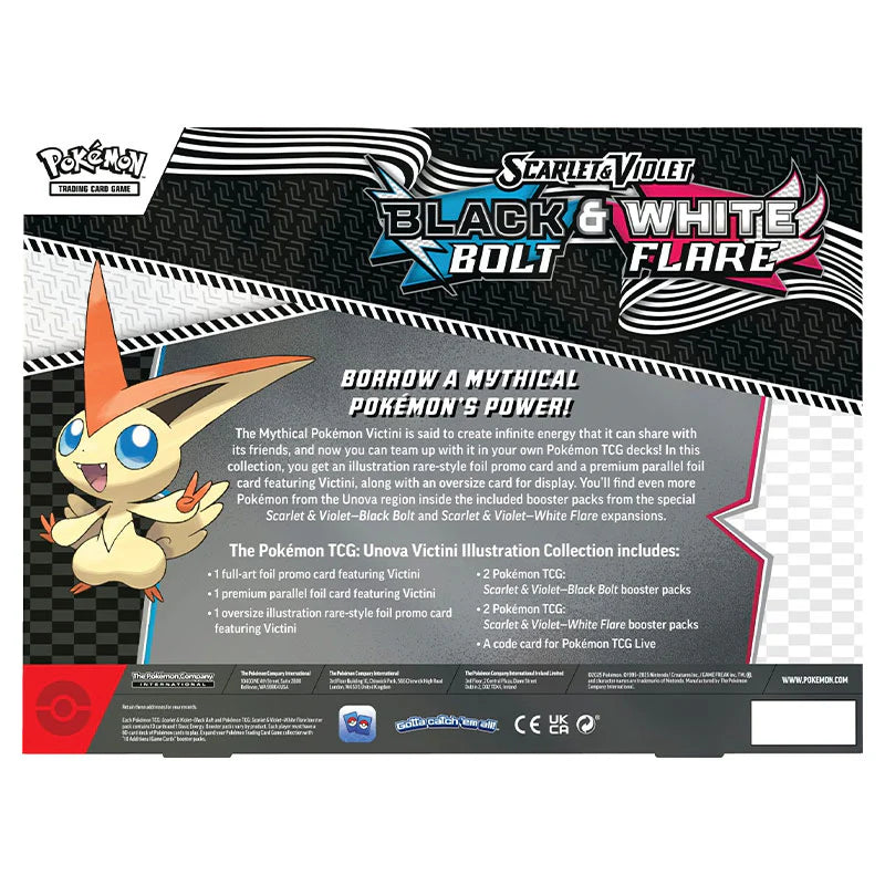 Pokemon: Scarlet & Violet - Black Bolt & White Flare - Victini Illustration Collection