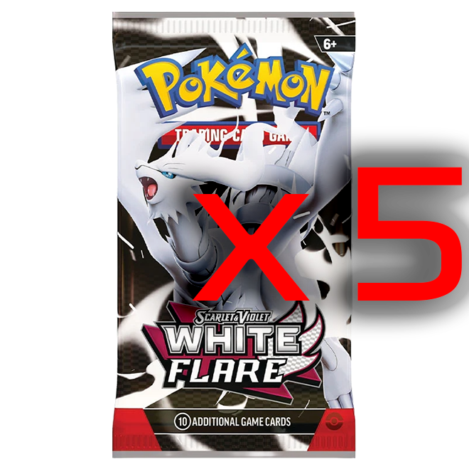 Pokemon: Scarlet & Violet - White Flare: 5 x Pack