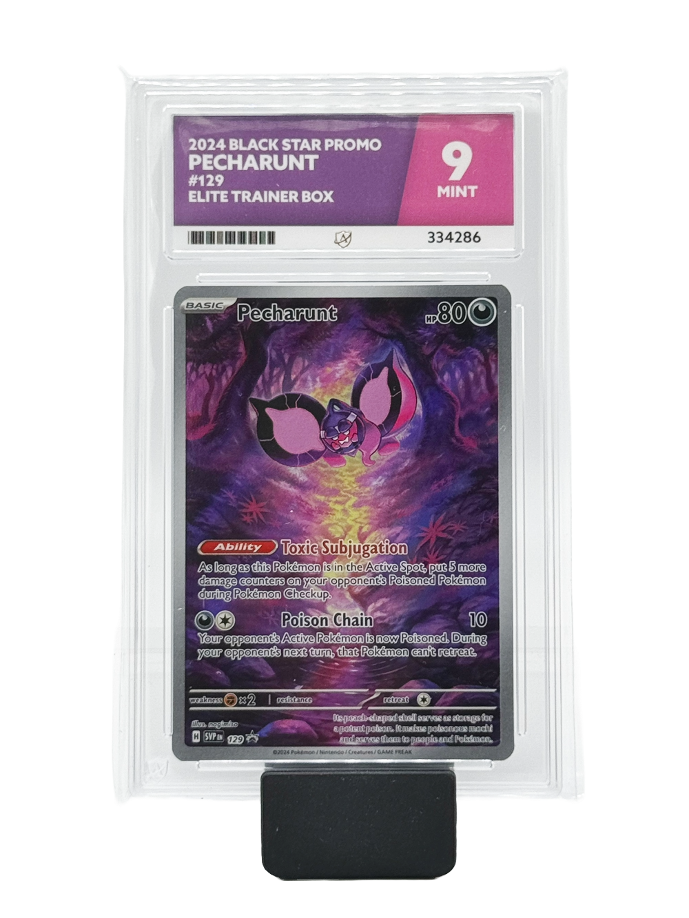 Pecharunt #129 - 2024 Black Star Promo - Mint 9