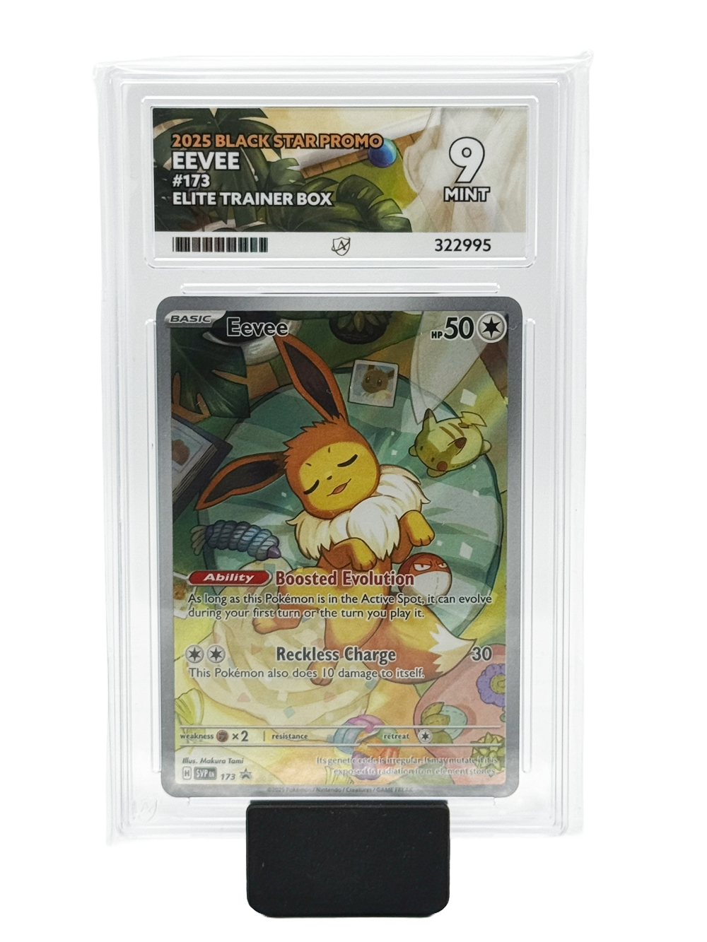 Eevee #173 - 2025 Black Star Promo - Mint 9 (Ace Label)
