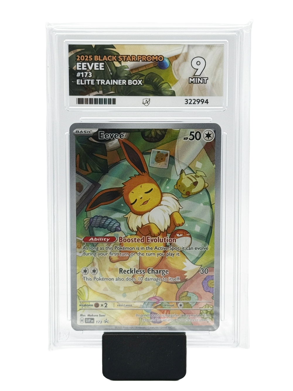 Eevee #173 - 2025 Black Star Promo - Mint 9 (Ace Label)