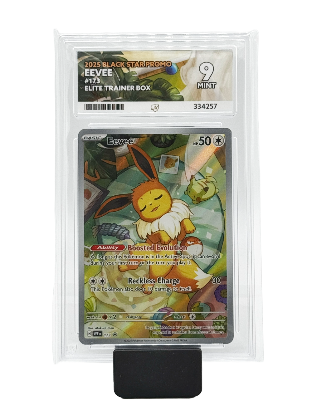 Eevee #173 - 2025 Black Star Promo - Mint 9 (Ace Label)