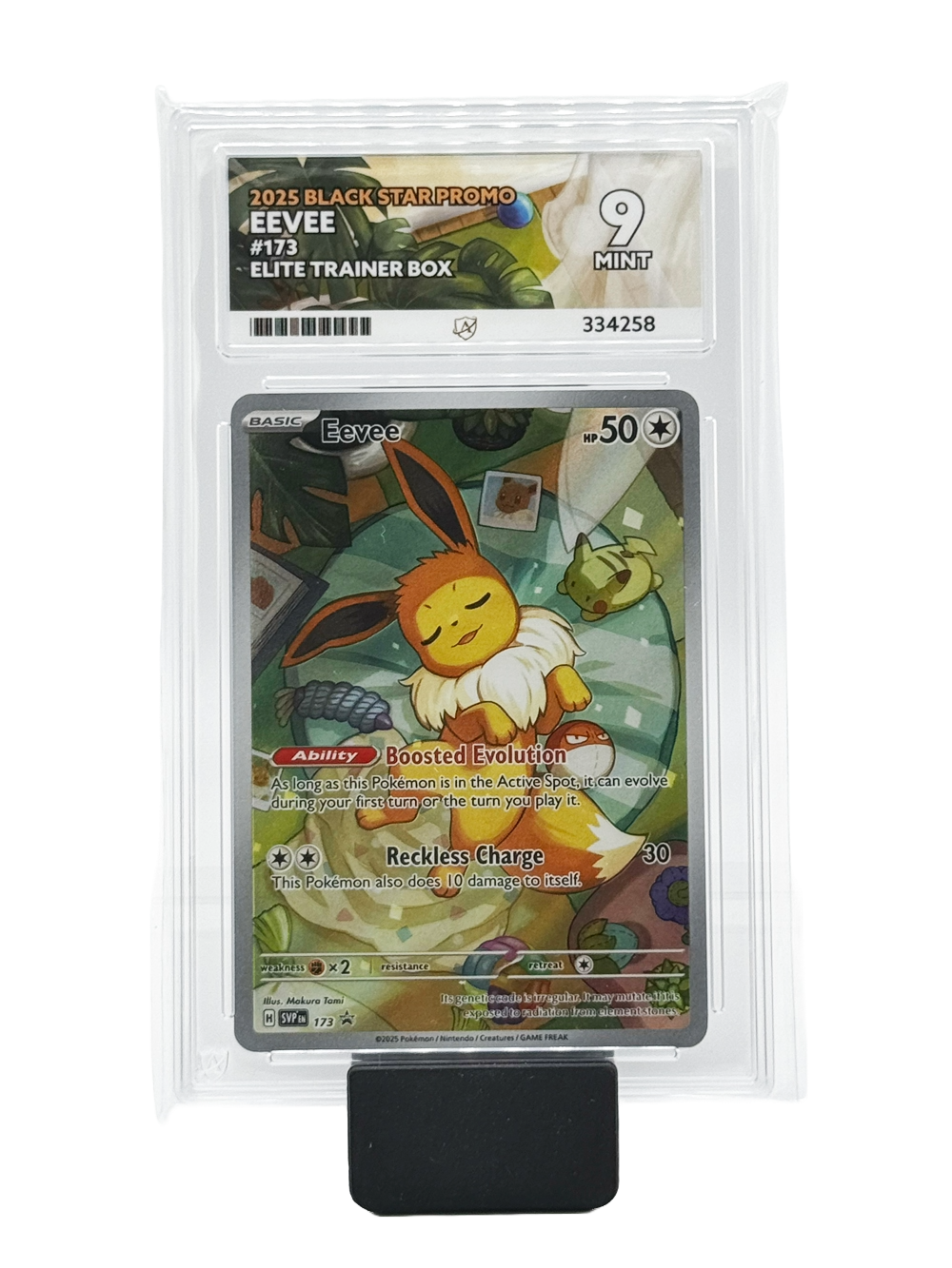 Eevee #173 - 2025 Black Star Promo - Mint 9 (Ace Label)