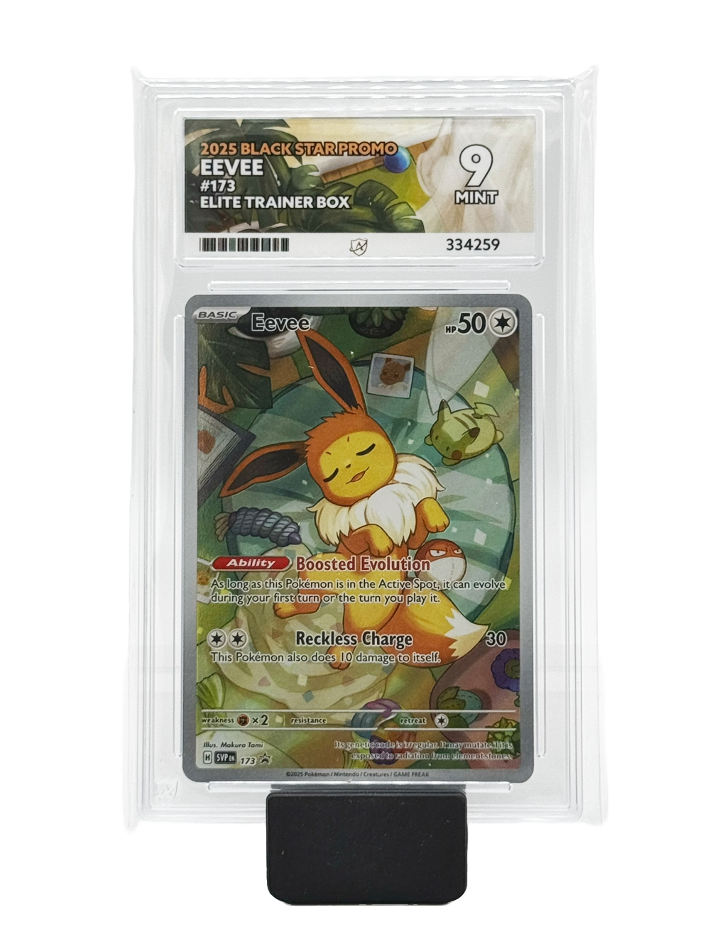 Eevee #173 - 2025 Black Star Promo - Mint 9 (Ace Label)