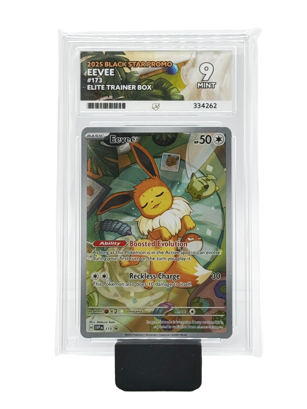 Eevee #173 - 2025 Black Star Promo - Mint 9 (Ace Label)