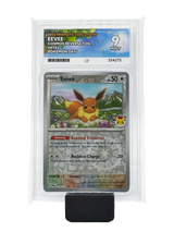 Eevee #074 - 2025 Pokemon Day - Prismatic Evolutions - Mint 9 (Ace Label)