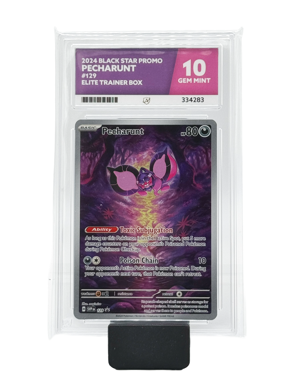 Pecharunt #129 - 2024 Black Star Promo - Gem Mint 10