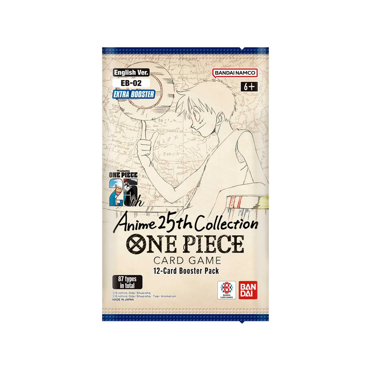 One Piece: EB02 (English) - Anime 25th Collection - 1 x Booster Pack