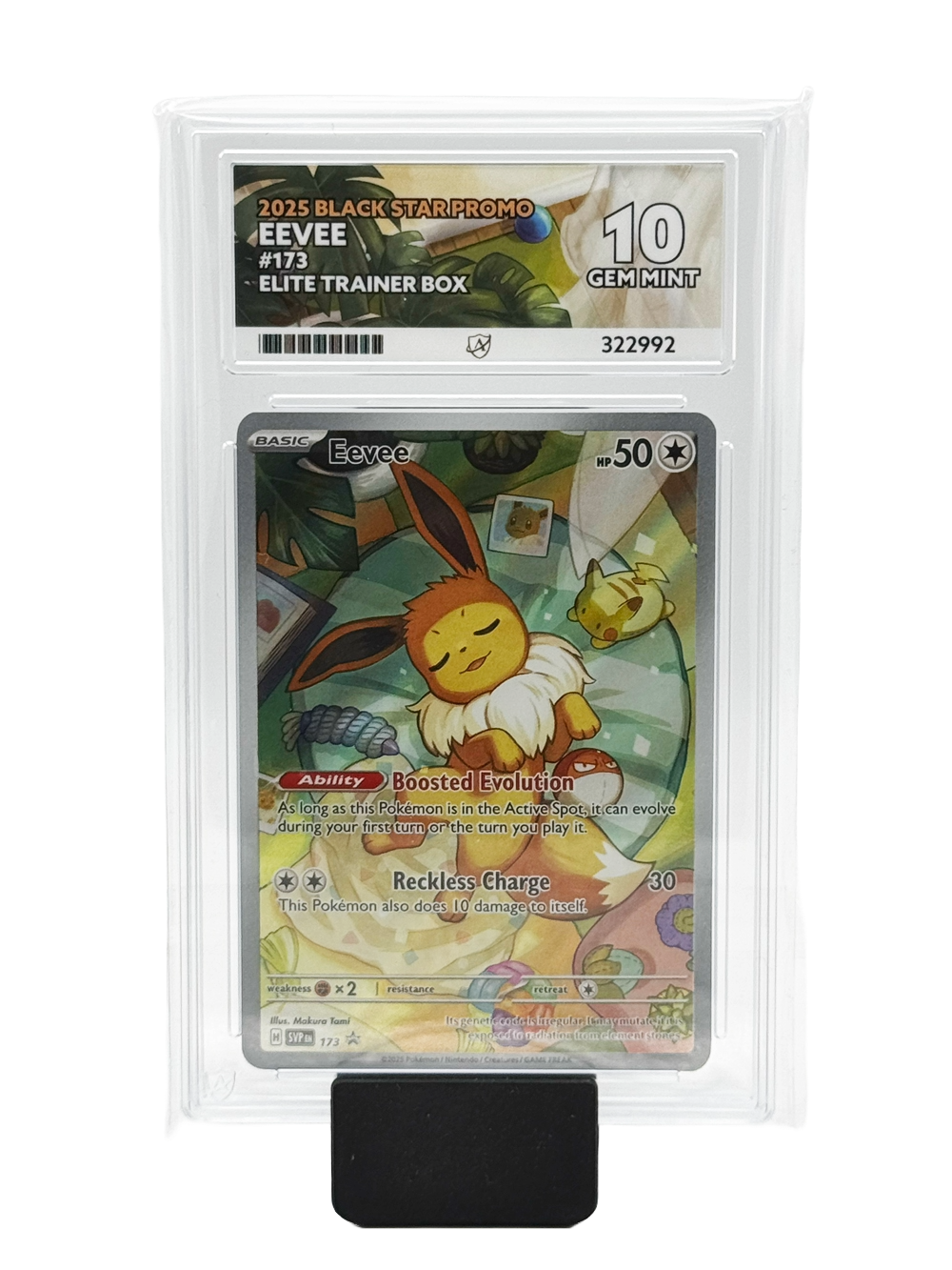 Eevee #173 - 2025 Black Star Promo - Gem Mint 10 (Ace Label)