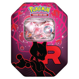 Pokemon: Scarlet & Violet - Team Rocket Tin - 4x Pack Booster Tin - Mewtwo